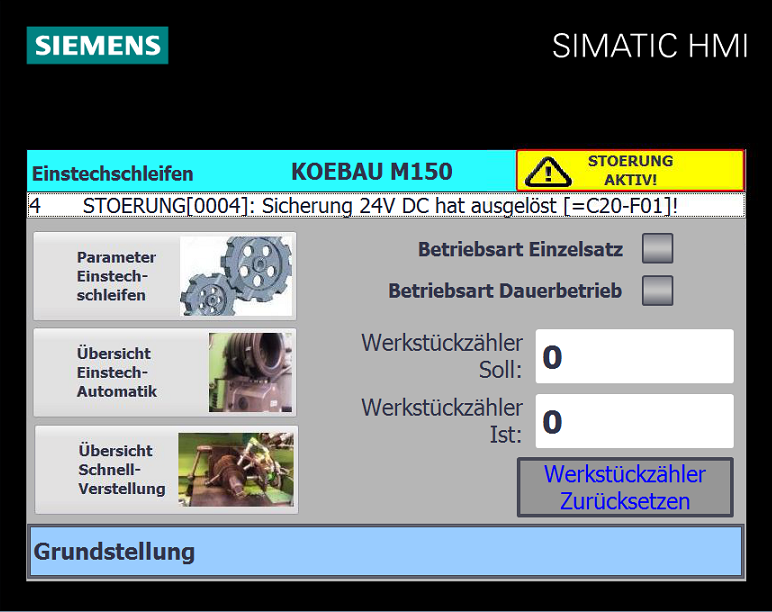 Einstechschleifen